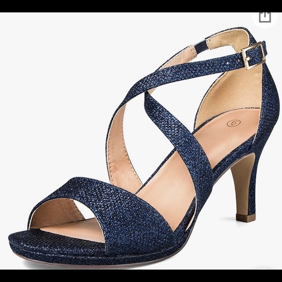 Shoes - Navy Blue Dress shoe